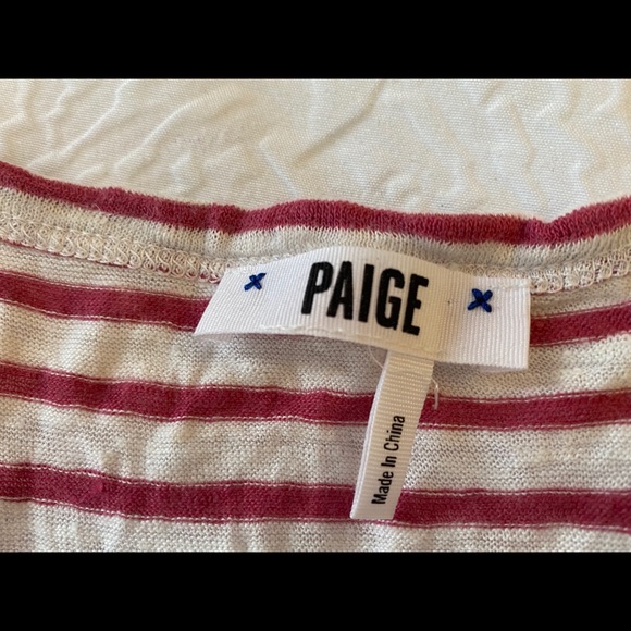 Paige Linen Striped T-Shirt - Picture 2 of 3